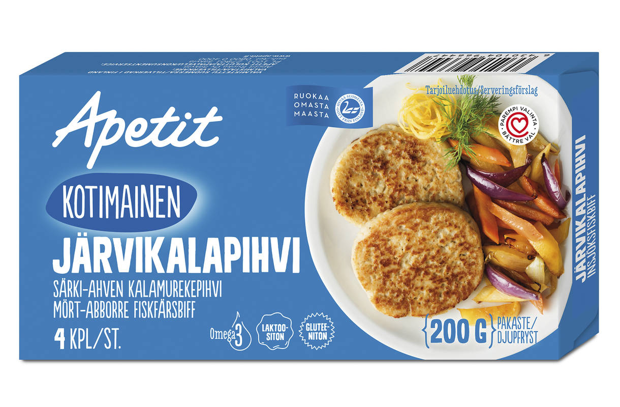 Uutuus: Apetit kotimainen Järvikalapihvi